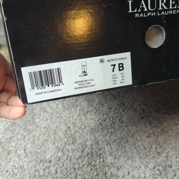 NWT LAUREN RALPH LAUREN Women's Berdie Riding Boots, Size 7B - Picture 6 of 9